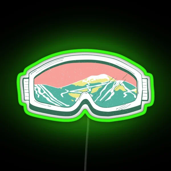 Ski Goggles RGB Neon Sign