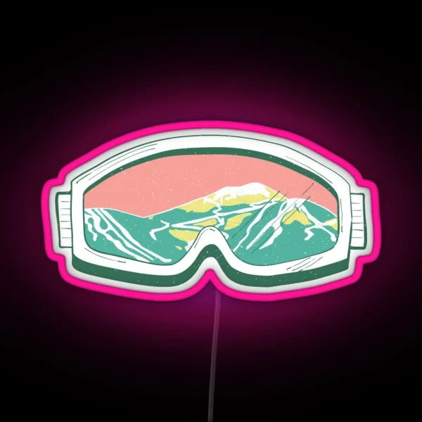 Ski Goggles RGB Neon Sign