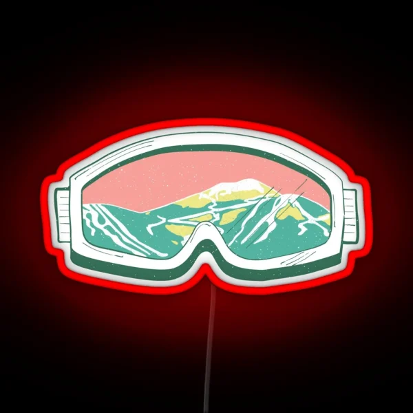 Ski Goggles RGB Neon Sign