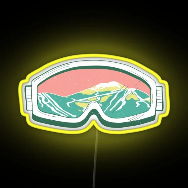Ski Goggles RGB Neon Sign