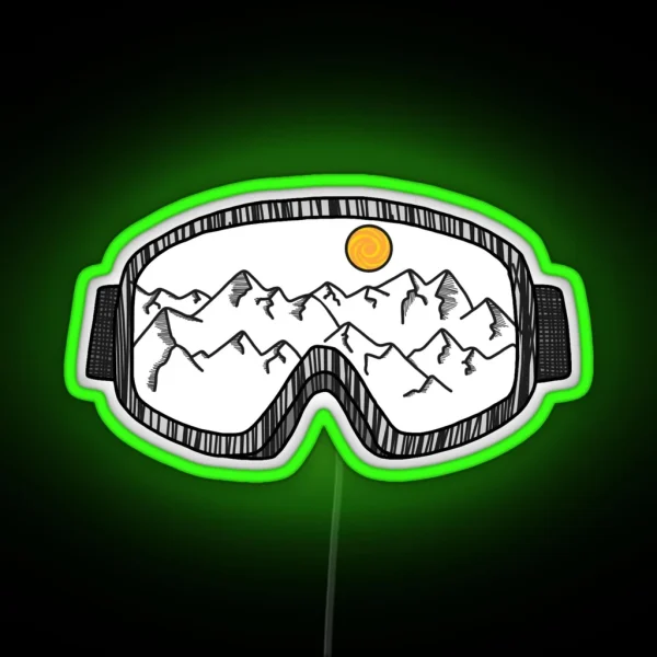 Ski Goggles RGB Neon Sign