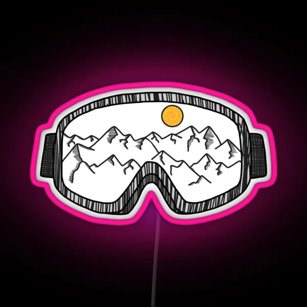 Ski Goggles RGB Neon Sign