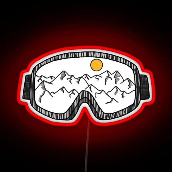 Ski Goggles RGB Neon Sign