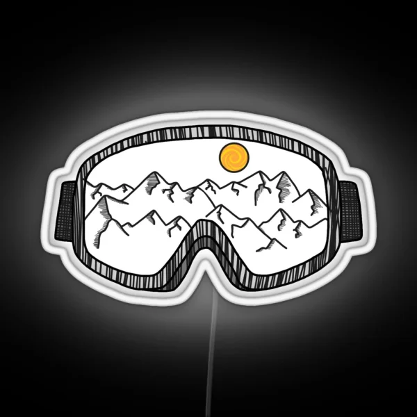 Ski Goggles RGB Neon Sign