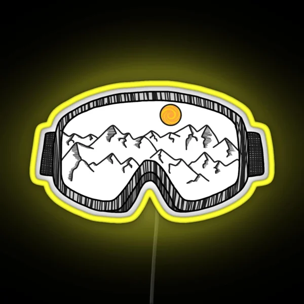 Ski Goggles RGB Neon Sign