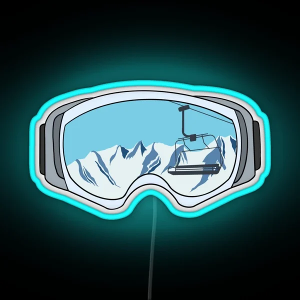 Ski Lift Time RGB Neon Sign