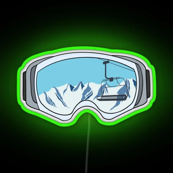 Ski Lift Time RGB Neon Sign