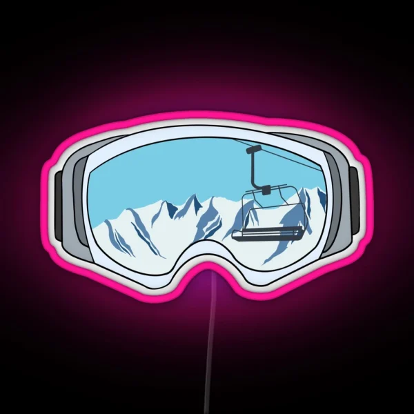 Ski Lift Time RGB Neon Sign
