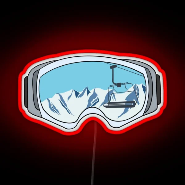 Ski Lift Time RGB Neon Sign