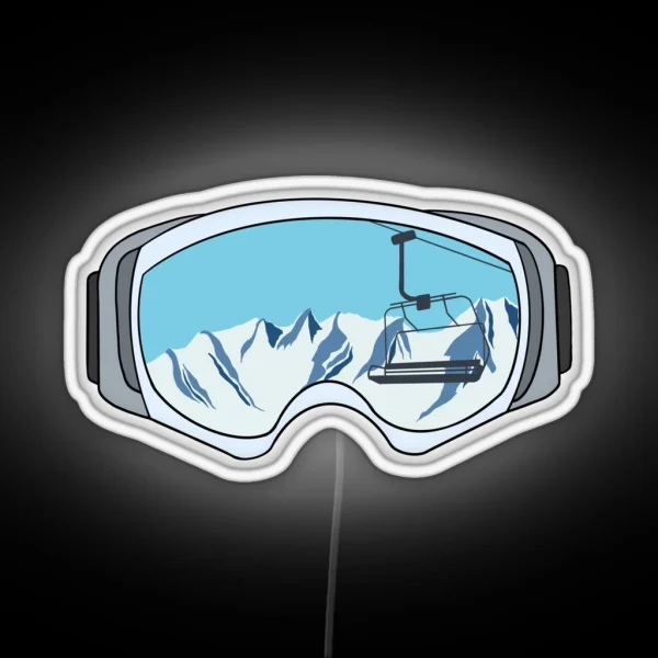 Ski Lift Time RGB Neon Sign