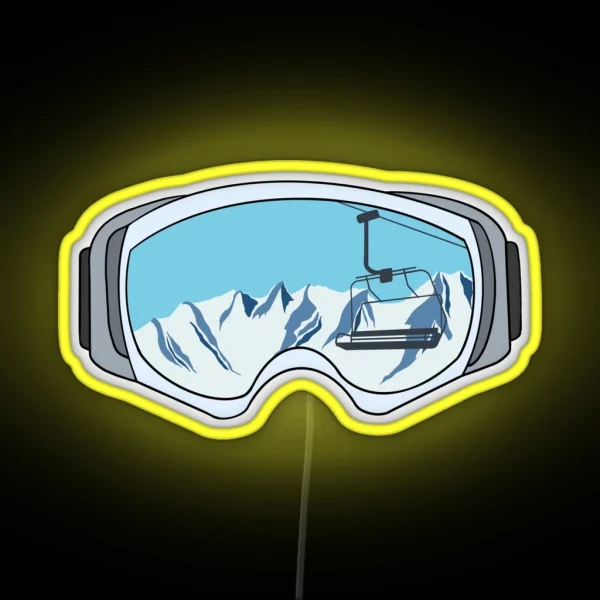 Ski Lift Time RGB Neon Sign