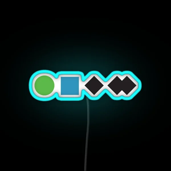 Ski Resort Run Ratings RGB Neon Sign