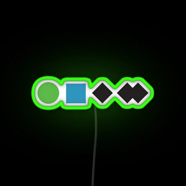 Ski Resort Run Ratings RGB Neon Sign