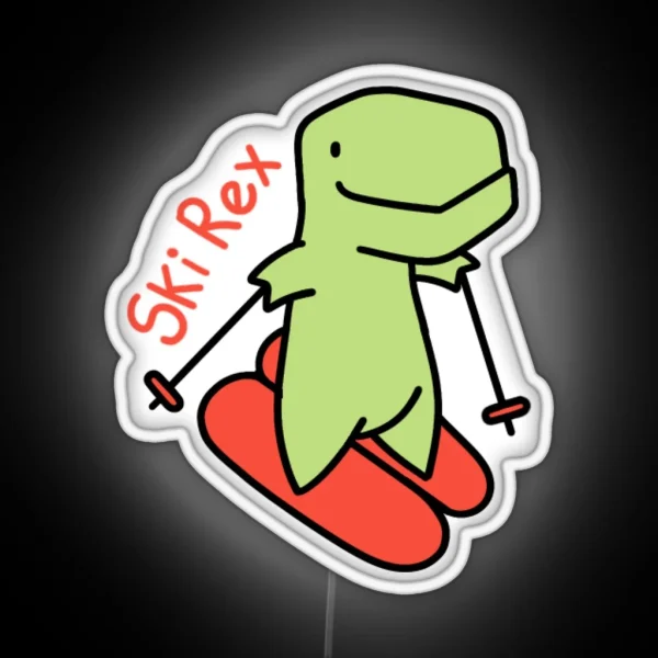 Ski Rex RGB Neon Sign