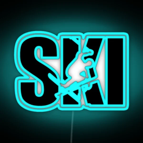 Ski RGB Neon Sign