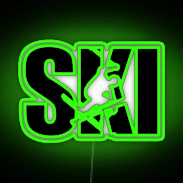 Ski RGB Neon Sign