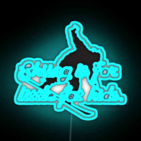Skiing Is For Little Fat Kids RGB Neon Sign