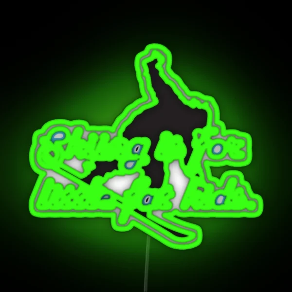 Skiing Is For Little Fat Kids RGB Neon Sign