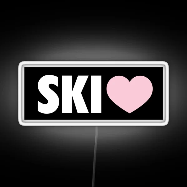 Skiing RGB Neon Sign
