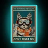 Whimsical Cat Mountain Calling Neon Sign with Color Changing RGB Lighting