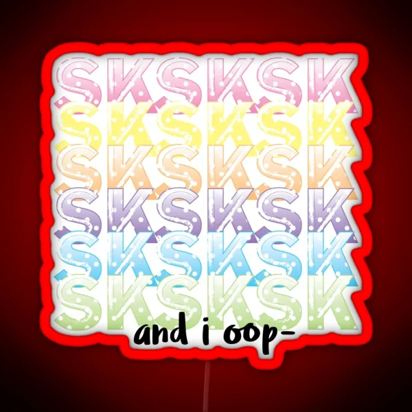 SKSKSK RGB Neon Sign