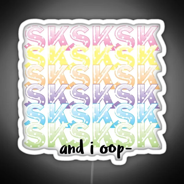 SKSKSK RGB Neon Sign