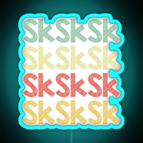Sksksk RGB Neon Sign