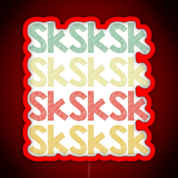 Sksksk RGB Neon Sign