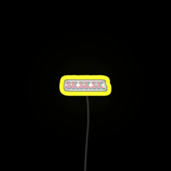 SKSKSK RGB Neon Sign