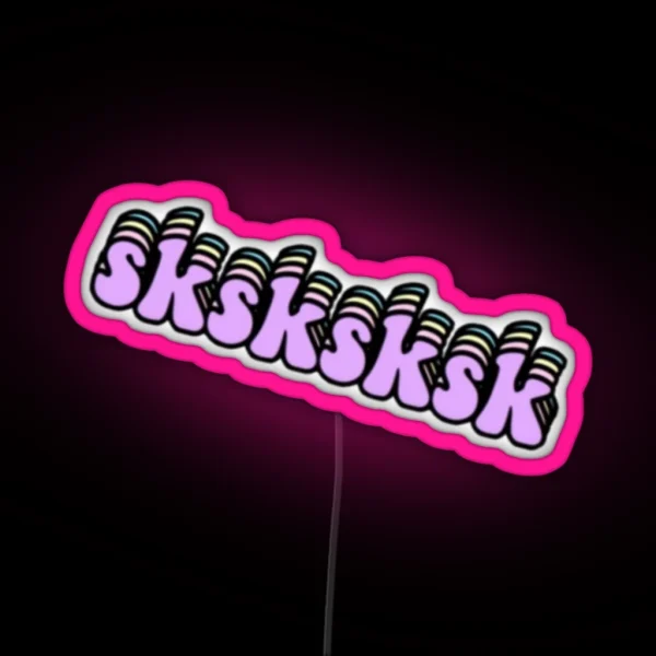Sksksk RGB Neon Sign