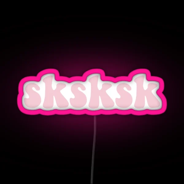 Sksksk Save The Turtles RGB Neon Sign