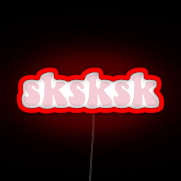 Sksksk Save The Turtles RGB Neon Sign
