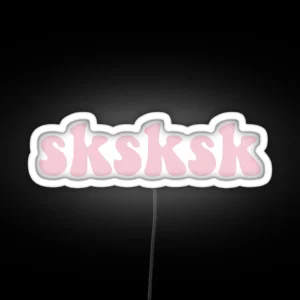 Sksksk Save The Turtles RGB Neon Sign