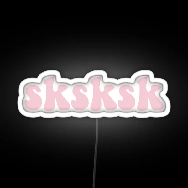 Sksksk Save The Turtles RGB Neon Sign