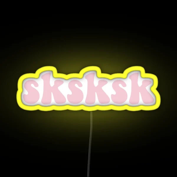 Sksksk Save The Turtles RGB Neon Sign
