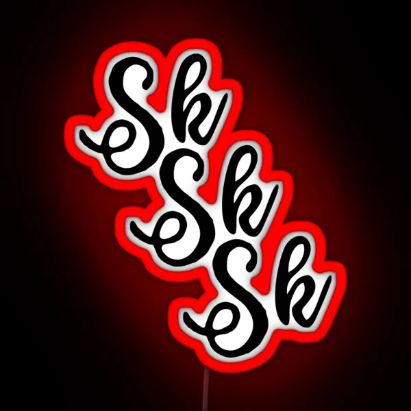 SKSKSK Sksksk Gift For Tween RGB Neon Sign