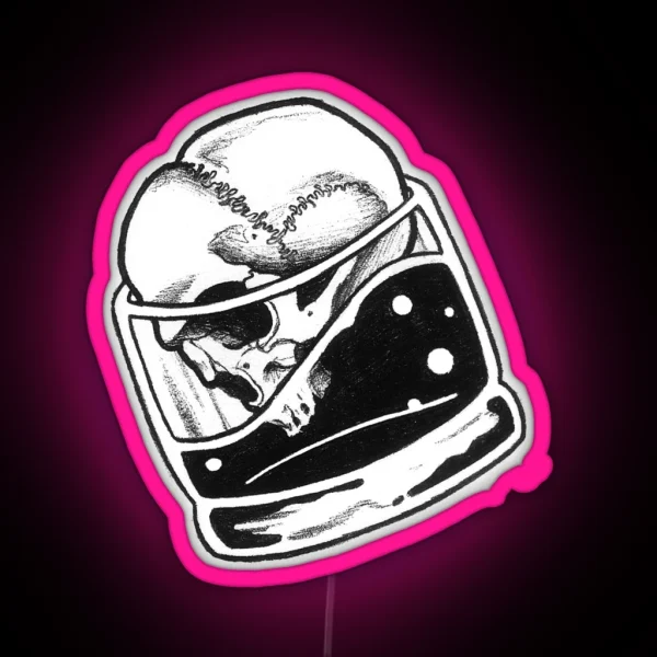 Skull Bourbon RGB Neon Sign