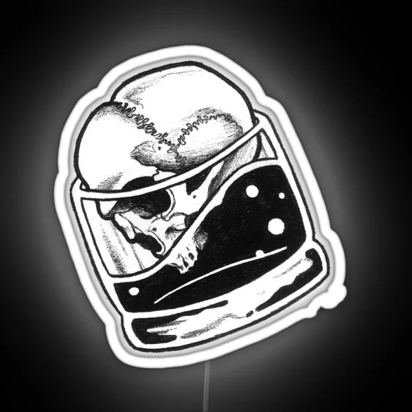 Skull Bourbon RGB Neon Sign