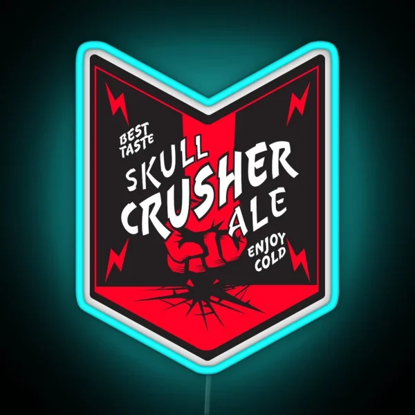 Skull Crusher Ale RGB Neon Sign