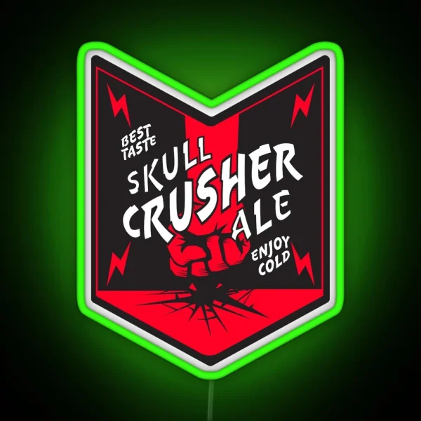 Skull Crusher Ale RGB Neon Sign