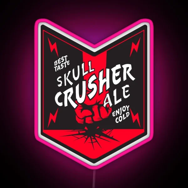 Skull Crusher Ale RGB Neon Sign