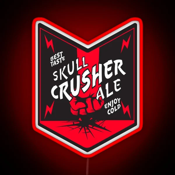 Skull Crusher Ale RGB Neon Sign