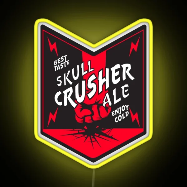 Skull Crusher Ale RGB Neon Sign