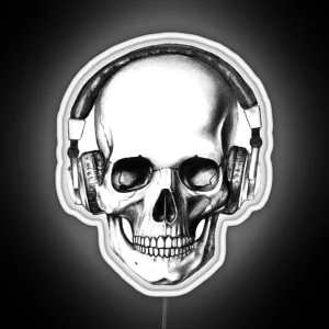 SKULL HEADPHONES RGB Neon Sign