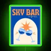 Vibrant RGB Neon Sky Bar Sign Decor for Auburn Enthusiasts
