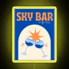 RGB LED sky bar signs for businesses in Auburn nightlife.