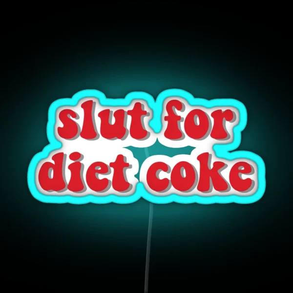 Sl T For Diet Coke RGB Neon Sign