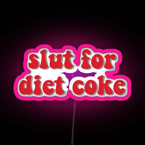 Sl T For Diet Coke RGB Neon Sign