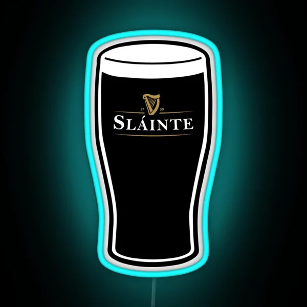 Slainte Irish Drink RGB Neon Sign