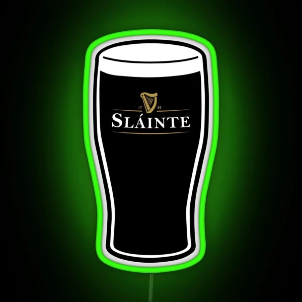 Slainte Irish Drink RGB Neon Sign
